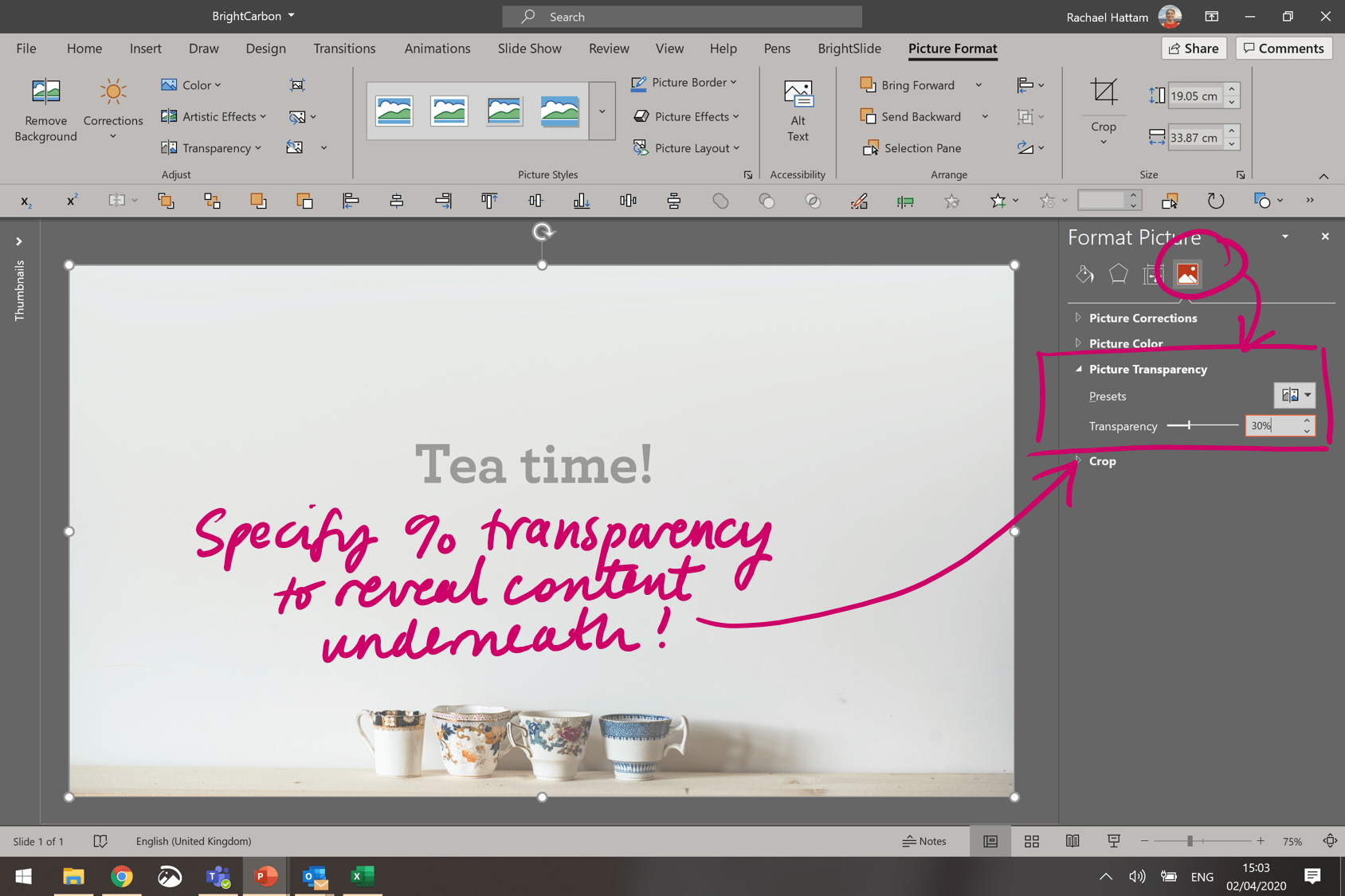 Powerpoint How To Make A Background Picture Transparent Geraqc