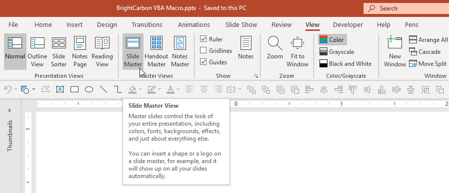 adding blank slide to master slide in powerpoint for mac