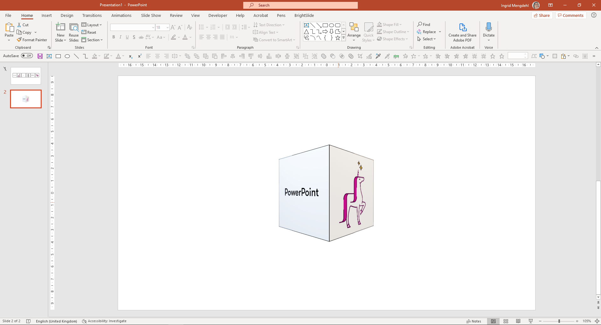 adding 3D model to Powerpoint
